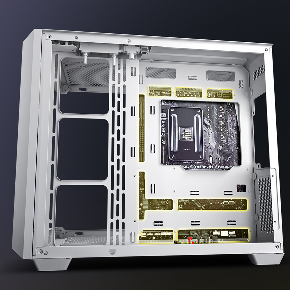 Antec C5 ARGB White, 7 x 120mm ARGB PWM Fans Included, Up to 10